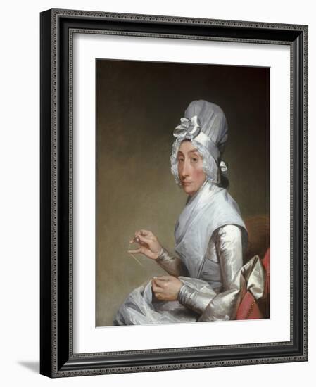 Catherine Brass Yates (Mrs. Richard Yates), 1793-94-Gilbert Stuart-Framed Giclee Print