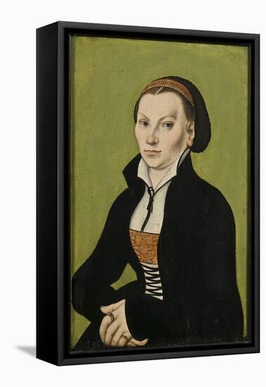 Catherine De Bore, Epouse De Martin Luther - Portrait of Katharina Luther, Nee Katharina Von Bora (-Lucas the Elder Cranach-Framed Premier Image Canvas