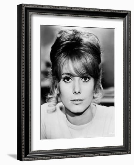 Catherine Deneuve. "Beds And Broads" 1962, "Les Parisiennes"-null-Framed Photographic Print