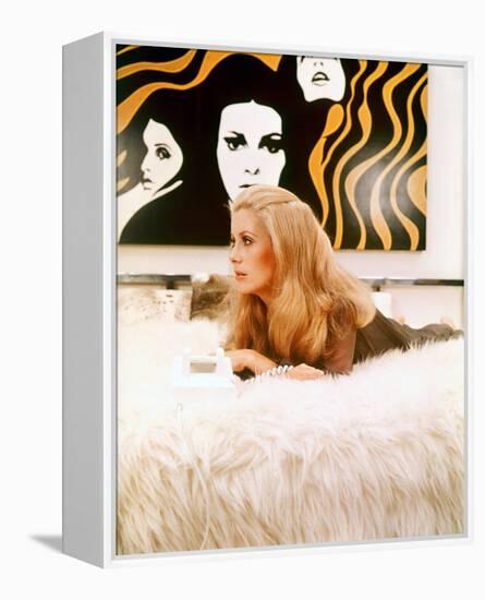 Catherine Deneuve - Hustle-null-Framed Stretched Canvas