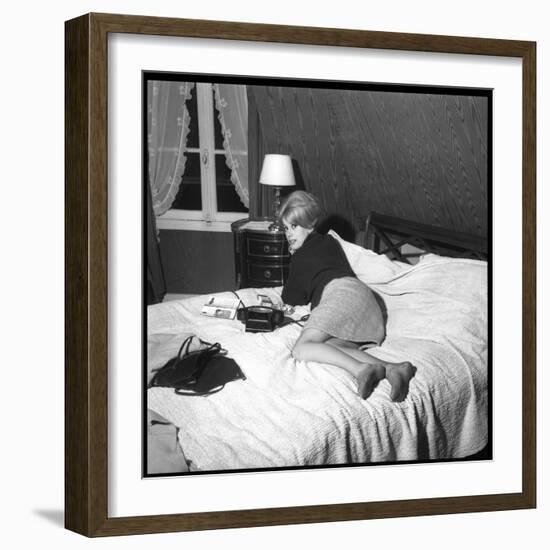 Catherine Deneuve in 1960-DR-Framed Photographic Print