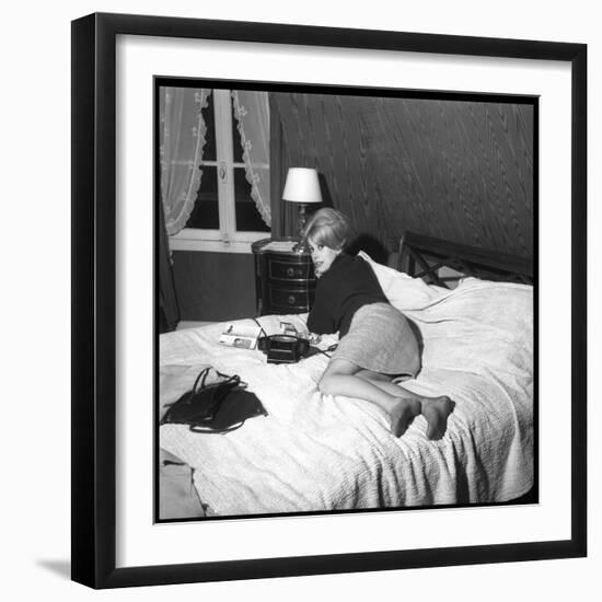 Catherine Deneuve in 1960-DR-Framed Photographic Print