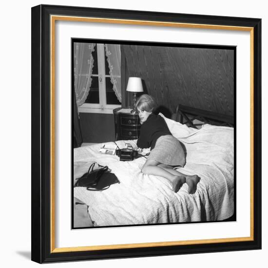 Catherine Deneuve in 1960-DR-Framed Photographic Print