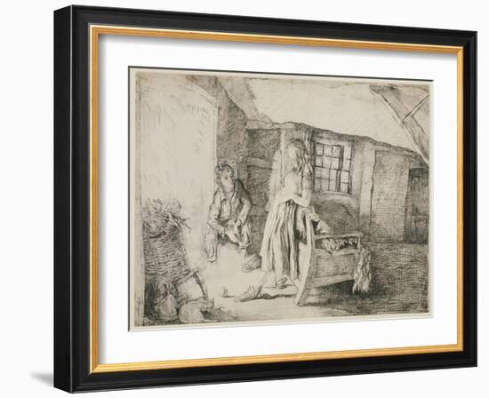 Catherine Earnshaw and Heathcliffe at Wuthering Heights-Lady Edna Clarke Hall-Framed Giclee Print