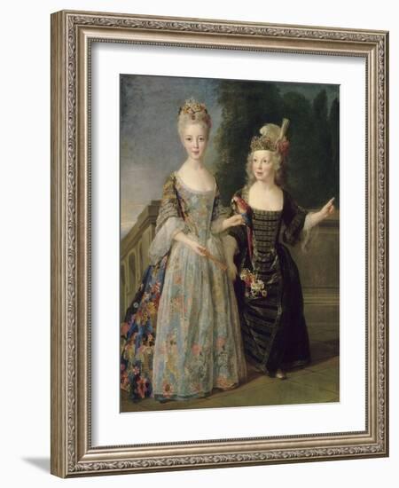 Catherine-Eléonore-Eugènie de Béthisy (1707-1767), future princesse de Montauban, et son frère-Alexis Simon Belle-Framed Giclee Print