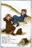 Illustration for Goosey, Goosey Gander, Where Shall I Wander?, Kate Greenaway (1846-190)-Catherine Greenaway-Framed Giclee Print