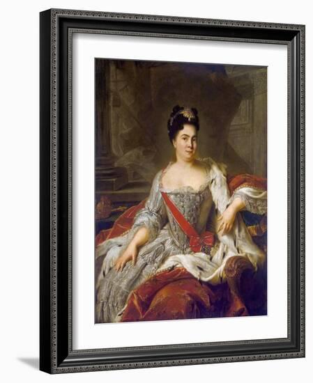 Catherine I, 1717-Jean-Marc Nattier-Framed Giclee Print