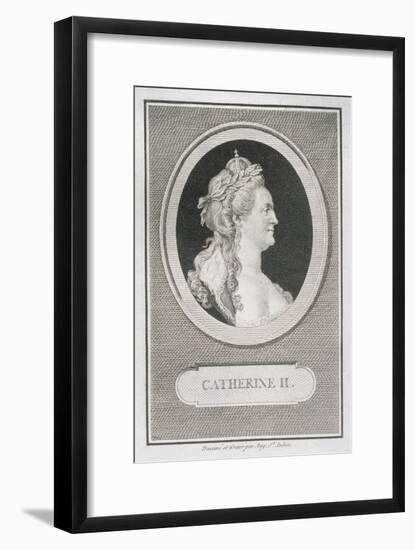 Catherine II (1729-96)-Augustin De Saint-aubin-Framed Giclee Print