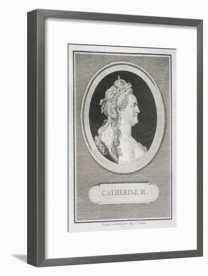 Catherine II (1729-96)-Augustin De Saint-aubin-Framed Giclee Print