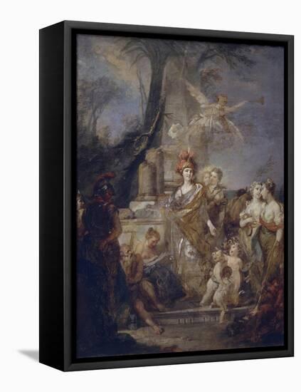 Catherine II as Minerva in the Circle of the Muses-Stefano Torelli-Framed Premier Image Canvas