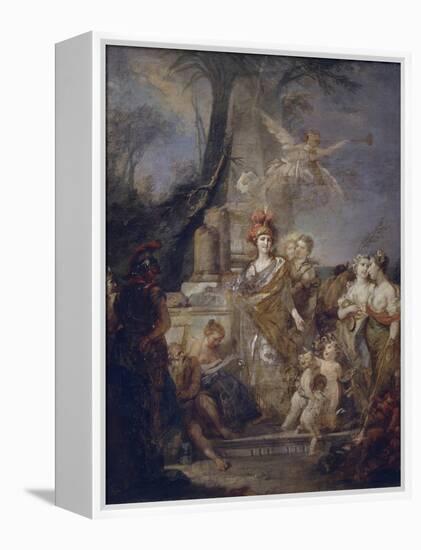 Catherine II as Minerva in the Circle of the Muses-Stefano Torelli-Framed Premier Image Canvas