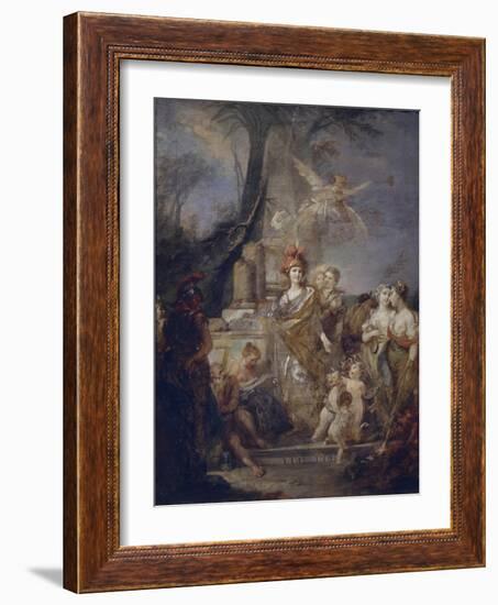 Catherine II as Minerva in the Circle of the Muses-Stefano Torelli-Framed Giclee Print