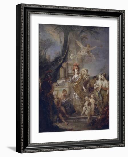 Catherine II as Minerva in the Circle of the Muses-Stefano Torelli-Framed Giclee Print