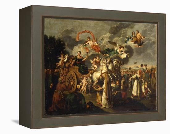 Catherine II Journeying across Russia, 1787-null-Framed Premier Image Canvas