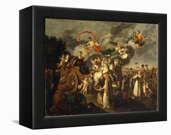 Catherine II Journeying across Russia, 1787-null-Framed Premier Image Canvas