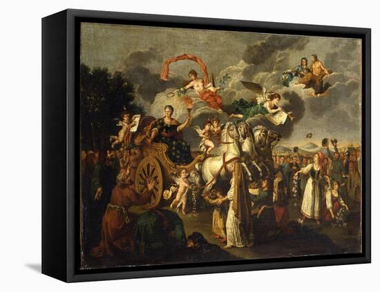 Catherine II Journeying across Russia, 1787-null-Framed Premier Image Canvas