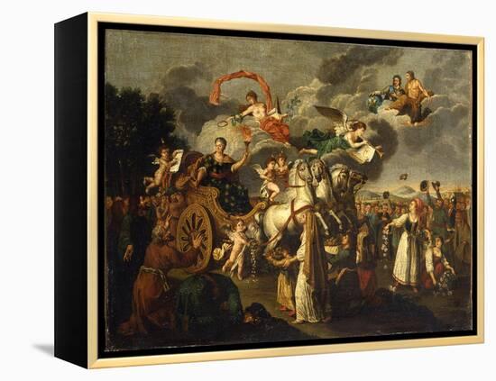 Catherine II Journeying across Russia, 1787-null-Framed Premier Image Canvas