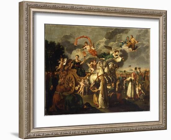 Catherine II Journeying across Russia, 1787-null-Framed Giclee Print