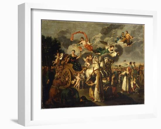 Catherine II Journeying across Russia, 1787-null-Framed Giclee Print