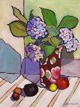 Blue Hydrangeas, 2023 (Oil on Panel)-Catherine J Martzloff-Giclee Print