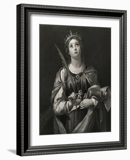 Catherine of Alexandria-null-Framed Art Print