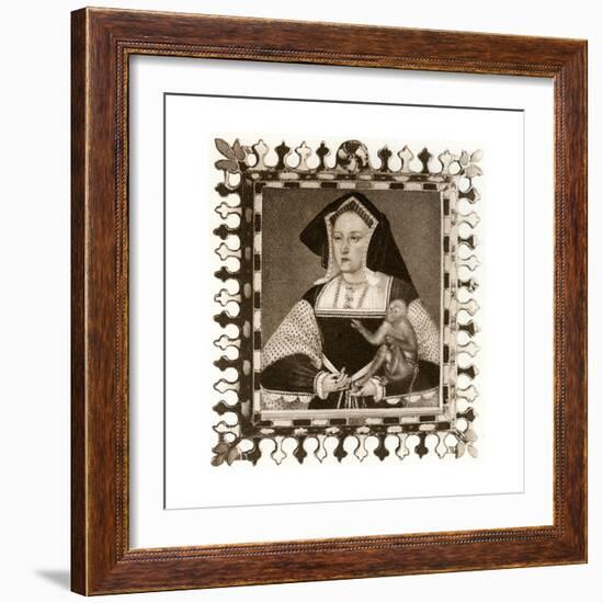 Catherine of Aragon, 16th Century-null-Framed Giclee Print