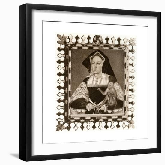 Catherine of Aragon, 16th Century-null-Framed Giclee Print