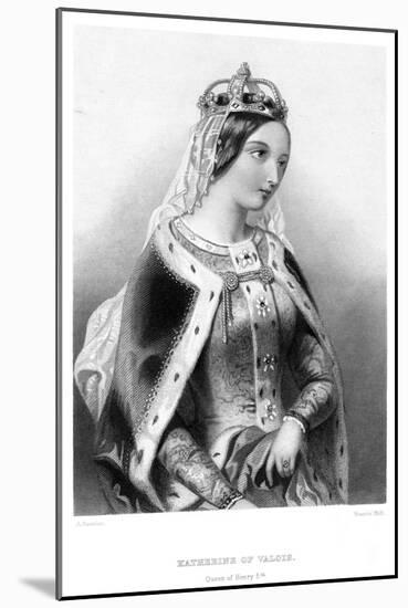 Catherine of Valois (1401-143), Queen Consort of King Henry V, 19th Century-Francis Holl-Mounted Giclee Print