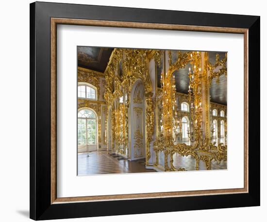 Catherine Palace, Pushkin-Tsarskoye Selo, Saint Petersburg, Russia-Walter Bibikow-Framed Photographic Print