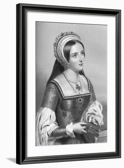 Catherine Parr (1512-154), the Sixth Wife of King Henry VIII, 1851-WH Mote-Framed Giclee Print