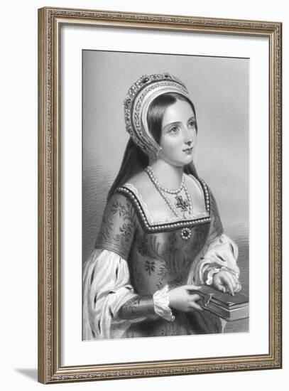 Catherine Parr (1512-154), the Sixth Wife of King Henry VIII, 1851-WH Mote-Framed Giclee Print