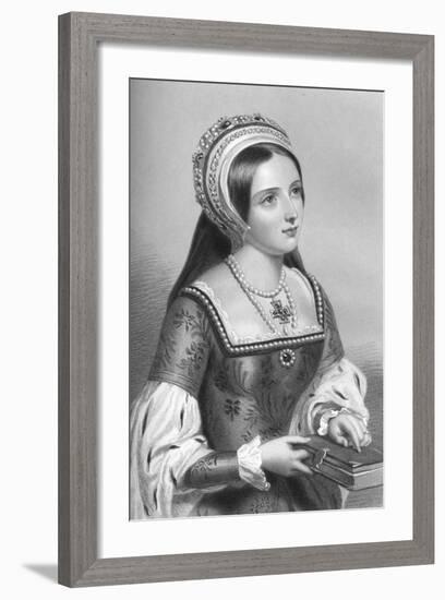 Catherine Parr (1512-154), the Sixth Wife of King Henry VIII, 1851-WH Mote-Framed Giclee Print