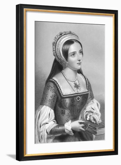Catherine Parr (1512-154), the Sixth Wife of King Henry VIII, 1851-WH Mote-Framed Giclee Print