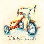 T is for Tricycle-Catherine Richards-Art Print