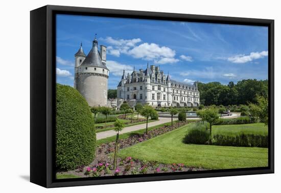 Catherine's Garden, Chateau de Chenonceau, Chenonceaux, France-Lisa S. Engelbrecht-Framed Premier Image Canvas