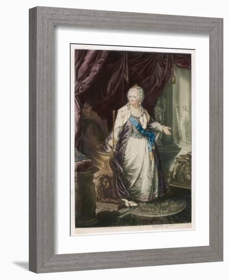 Catherine the Great Empress of Russia-null-Framed Art Print