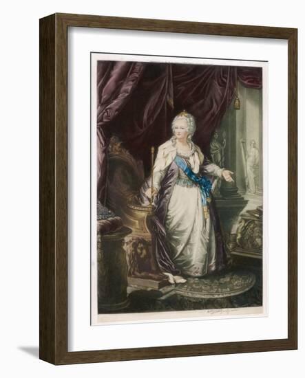 Catherine the Great Empress of Russia-null-Framed Art Print