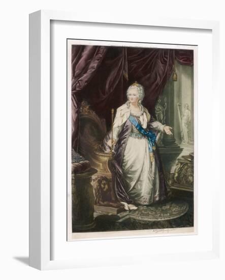 Catherine the Great Empress of Russia-null-Framed Art Print