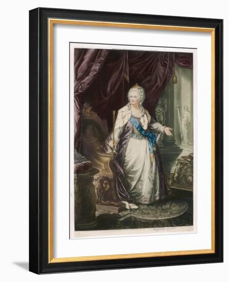 Catherine the Great Empress of Russia-null-Framed Art Print