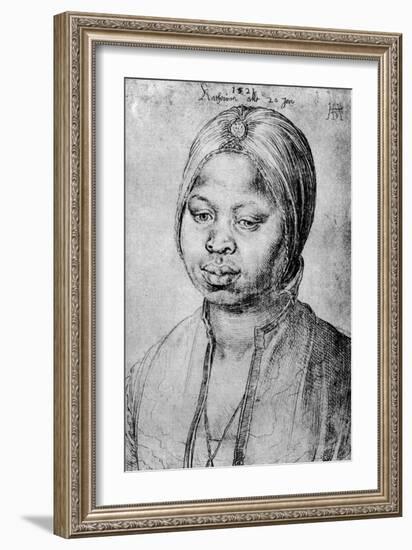 Catherine, the Mulatta of the Portuguese Bradao, 1521-Albrecht Durer-Framed Giclee Print