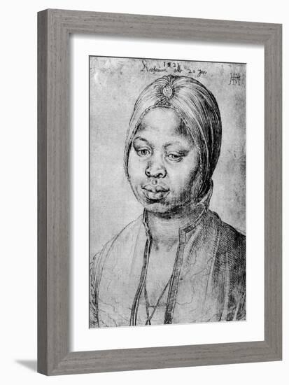 Catherine, the Mulatta of the Portuguese Bradao, 1521-Albrecht Durer-Framed Giclee Print
