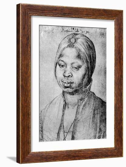 Catherine, the Mulatta of the Portuguese Bradao, 1521-Albrecht Durer-Framed Giclee Print