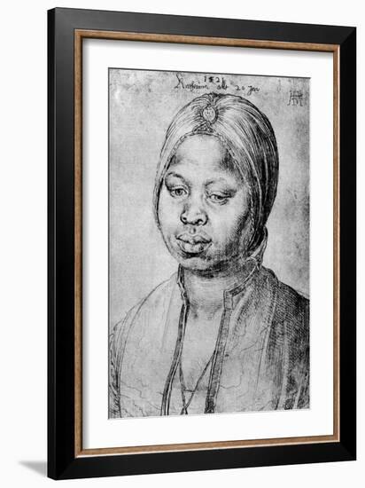 Catherine, the Mulatta of the Portuguese Bradao, 1521-Albrecht Durer-Framed Giclee Print