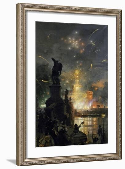 Catherine Wheel at Castel Sant'Angelo, 1874-1880-Franz Theodor Aerni-Framed Giclee Print