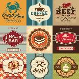 Vintage Summer Typography Design With Labels, Icons Elements Collection-Catherinecml-Art Print