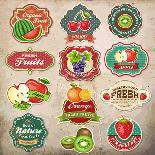 Set Of Vintage Retro Labels For Food, Coffee, Seafood, Bakery, Restaurant Cafe And Bar-Catherinecml-Art Print