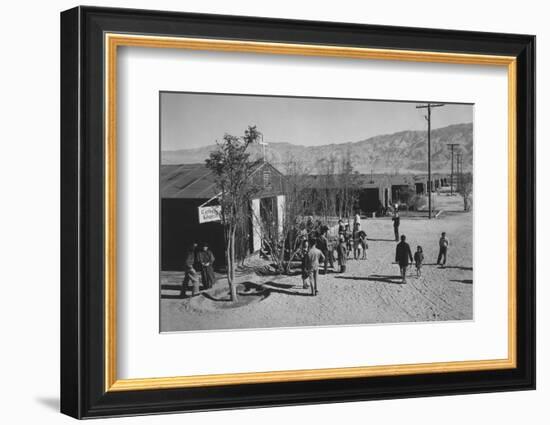 Catholic church, Manzanar Relocation Center, 1943-Ansel Adams-Framed Photographic Print