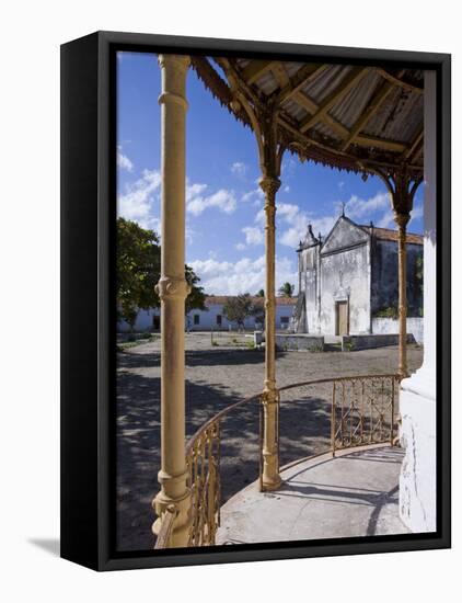 Catholic Church on the Main Square of Ibo Island, Part of the Quirimbas Archipelago, Mozambique-Julian Love-Framed Premier Image Canvas