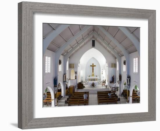 Catholic Church, Philipsburg, St. Maarten, Netherlands Antilles, Leeward Islands, West Indies-Richard Cummins-Framed Photographic Print