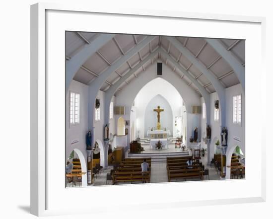 Catholic Church, Philipsburg, St. Maarten, Netherlands Antilles, Leeward Islands, West Indies-Richard Cummins-Framed Photographic Print